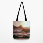 Rocky Sun-Kissed Tides Tote Bag Gallery Image 2