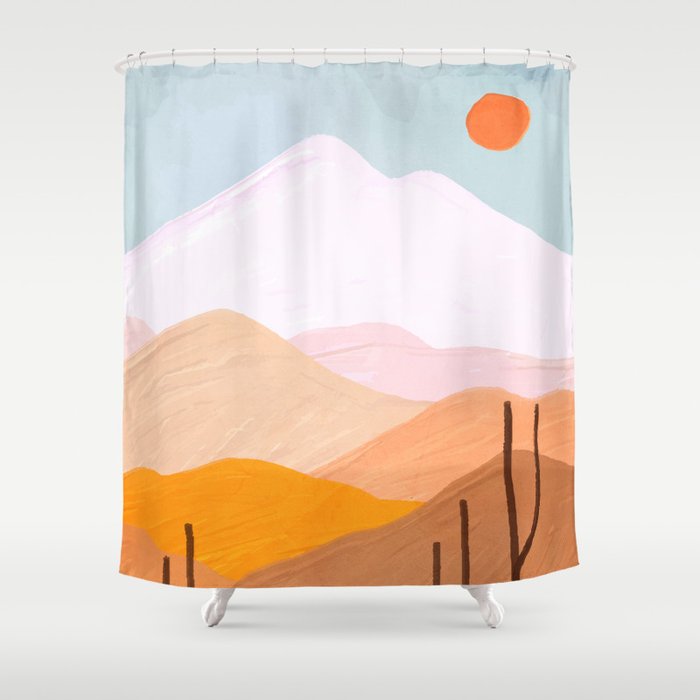Abstract Landscape III  Shower Curtain Gallery Image 1