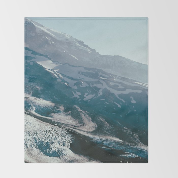 Rainier up Close Throw Blanket Gallery Image 2