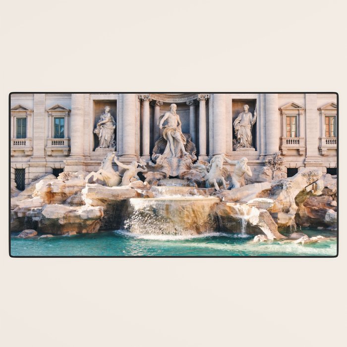 Trevi Fountain, Rome, Italy Desk Mat Gallery Image 3