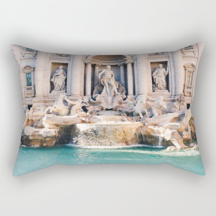Trevi Fountain, Rome, Italy Rectangular Pillow Gallery Image 1