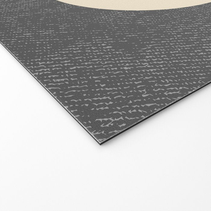 Half Circle 3 - Grey Texture Welcome Mat Gallery Image 2