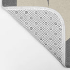 Half Circle 3 - Grey Texture Bath Mat Gallery Image 2