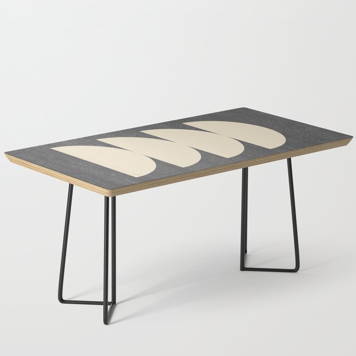 Half Circle 3 - Grey Texture Coffee Table Gallery Image 1