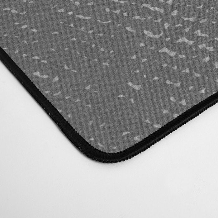 Half Circle 3 - Grey Texture Desk Mat Gallery Image 4