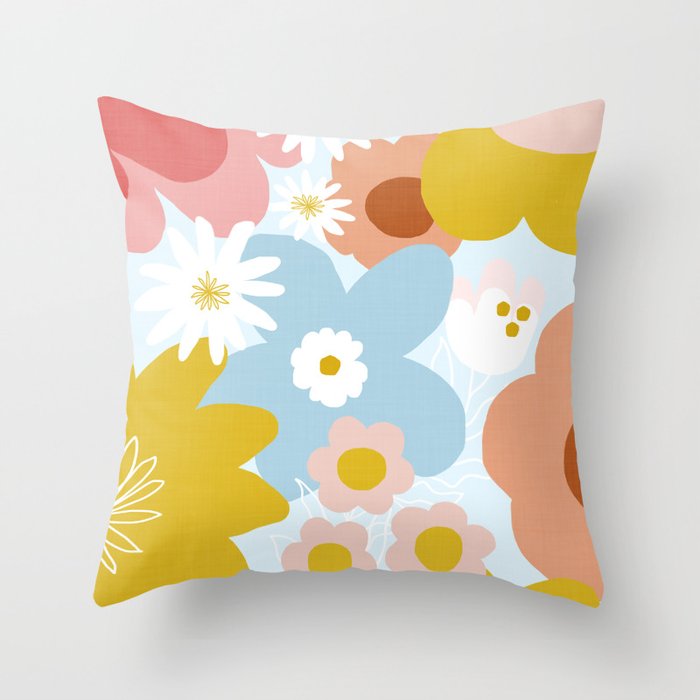 Bohemian bloom Throw Pillow Gallery Image 6