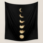 Cat Landscape 57: Phases of the Meow Wall Tapestry Gallery Image 4