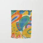 So Trippy Retro Psychedelic Abstract Pattern in Rainbow Pop Colors Wall Hanging Gallery Image 1