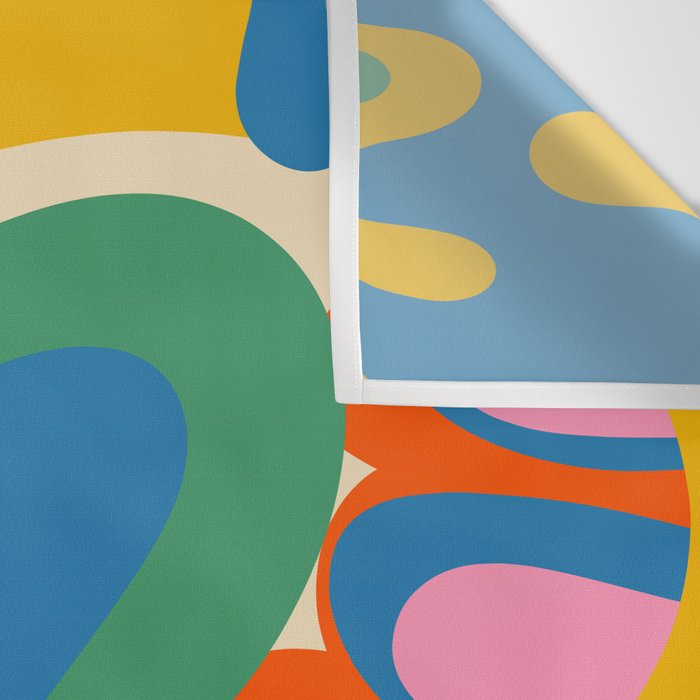 So Trippy Retro Psychedelic Abstract Pattern in Rainbow Pop Colors Wall Tapestry Gallery Image 3