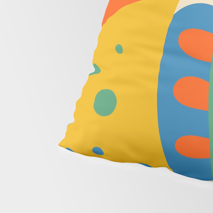So Trippy Retro Psychedelic Abstract Pattern in Rainbow Pop Colors Pillow Sham Gallery Image 4