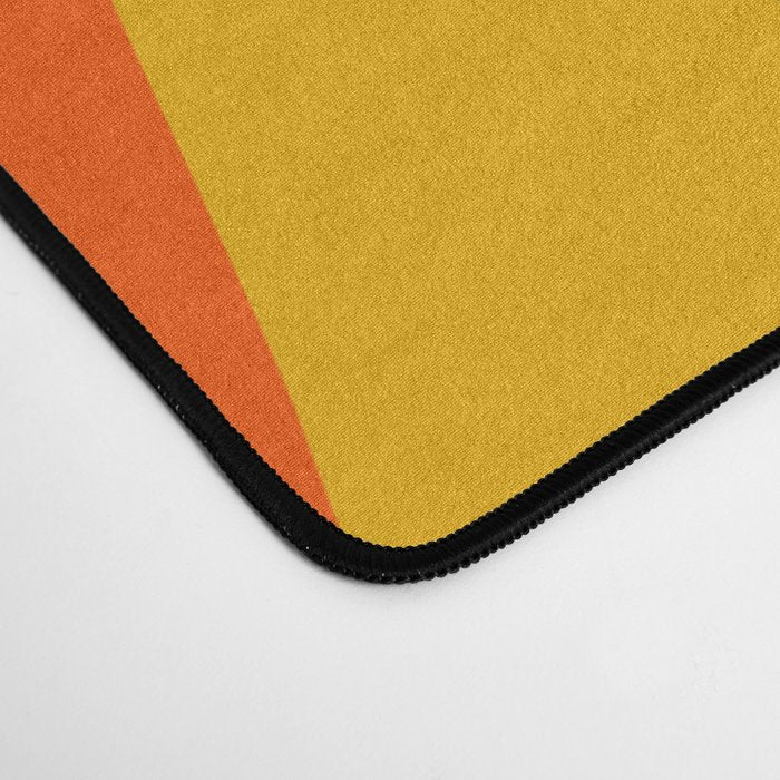 So Trippy Retro Psychedelic Abstract Pattern in Rainbow Pop Colors Desk Mat Gallery Image 4