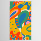 So Trippy Retro Psychedelic Abstract Pattern in Rainbow Pop Colors Tablecloth Gallery Image 2