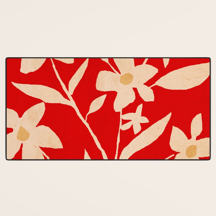 Abstract Minimal Flowers 30 Desk Mat Gallery Image 3