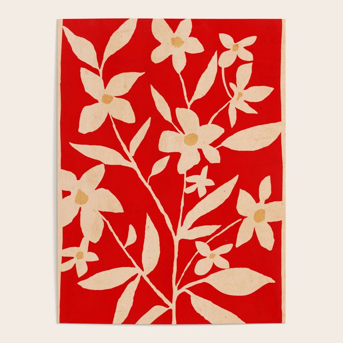 Abstract Minimal Flowers 30 Poster Gallery Image 1