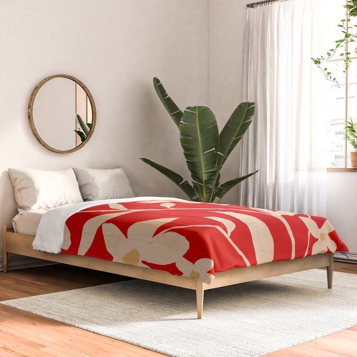 Abstract Minimal Flowers 30 Comforter Gallery Image 2