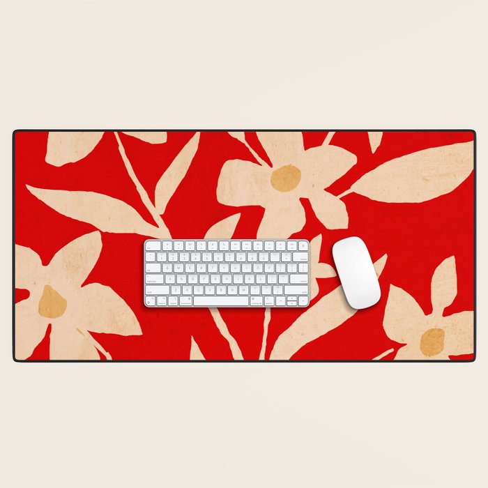 Abstract Minimal Flowers 30 Desk Mat Gallery Image 1