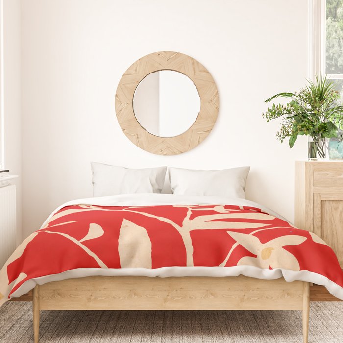 Abstract Minimal Flowers 30 Duvet Cover Gallery Image 3