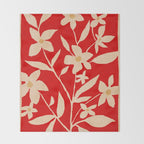 Abstract Minimal Flowers 30 Throw Blanket Gallery Image 2