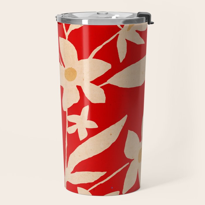 Abstract Minimal Flowers 30 Travel Mug Gallery Image 2