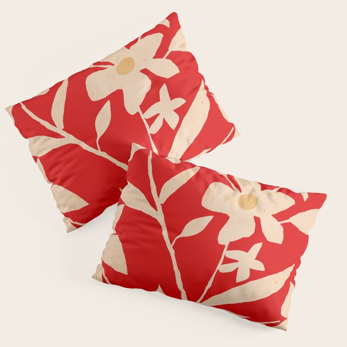 Abstract Minimal Flowers 30 Pillow Sham Gallery Image 1