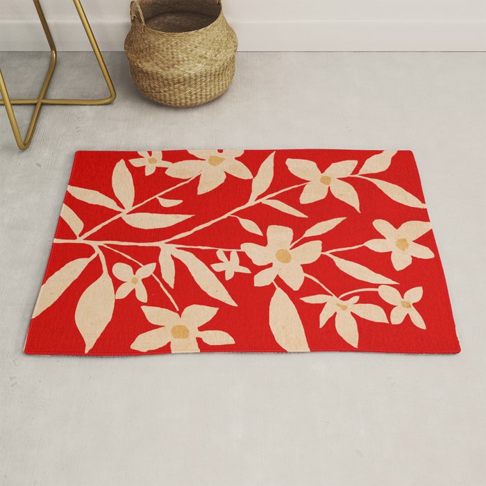 Abstract Minimal Flowers 30 Rug Gallery Image 1