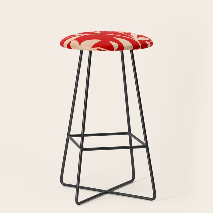 Abstract Minimal Flowers 30 Stool Gallery Image 1