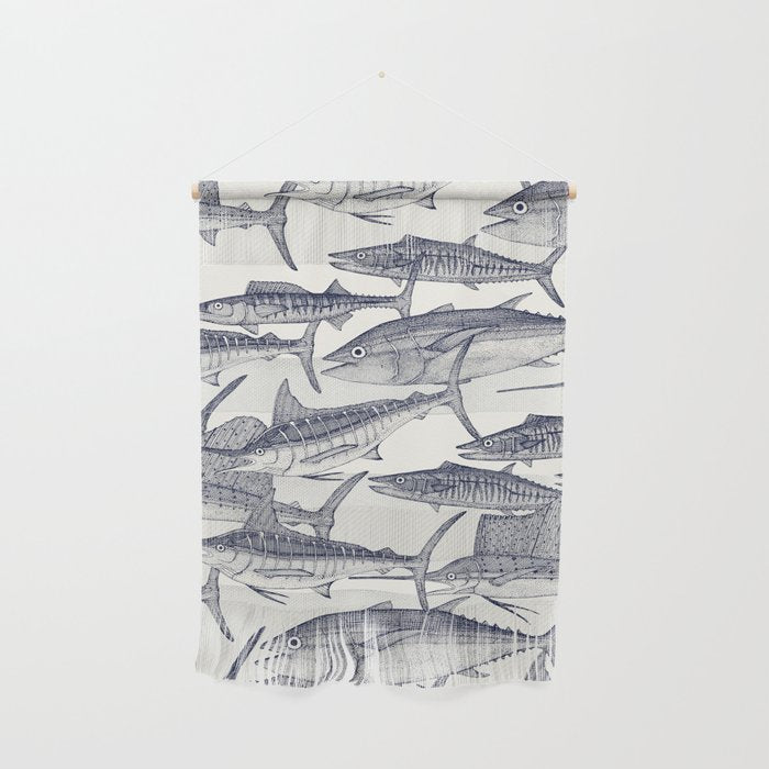 Atlantic fish blue Wall Hanging Gallery Image 1