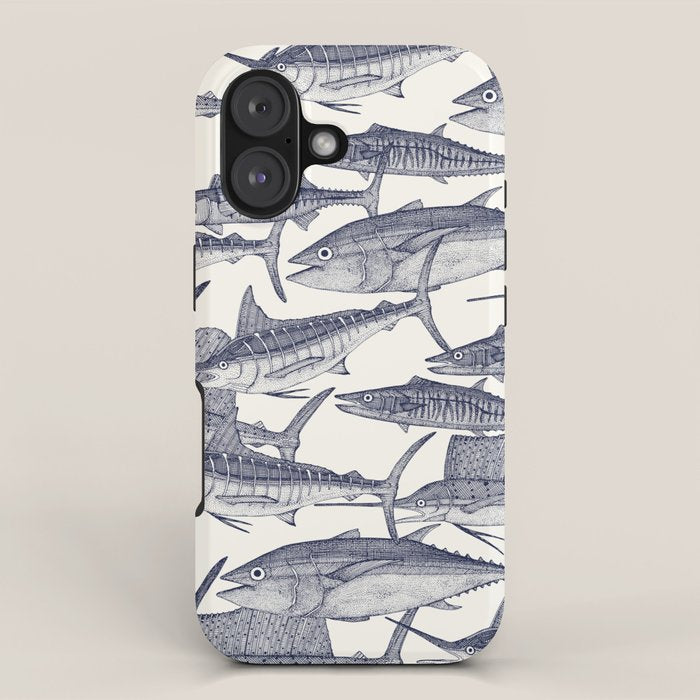 Atlantic fish blue iPhone Case Gallery Image 1
