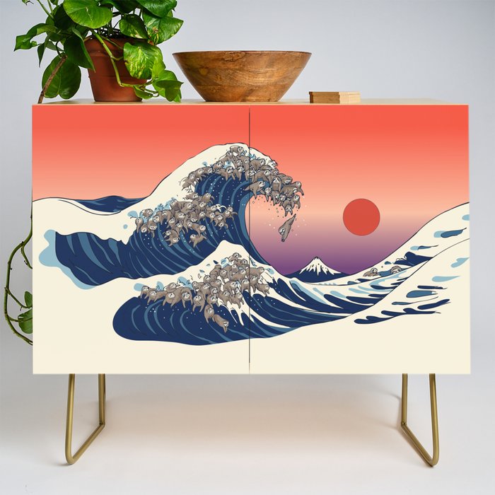The Great Wave of Sloth Credenza Gallery Image 1