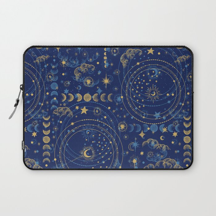 Pattern mystic celestial dark A Laptop Sleeve Gallery Image 1
