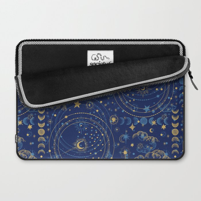 Pattern mystic celestial dark A Laptop Sleeve Gallery Image 2