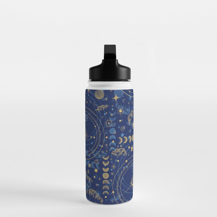 Pattern mystic celestial dark A Water Bottle Gallery Image 3