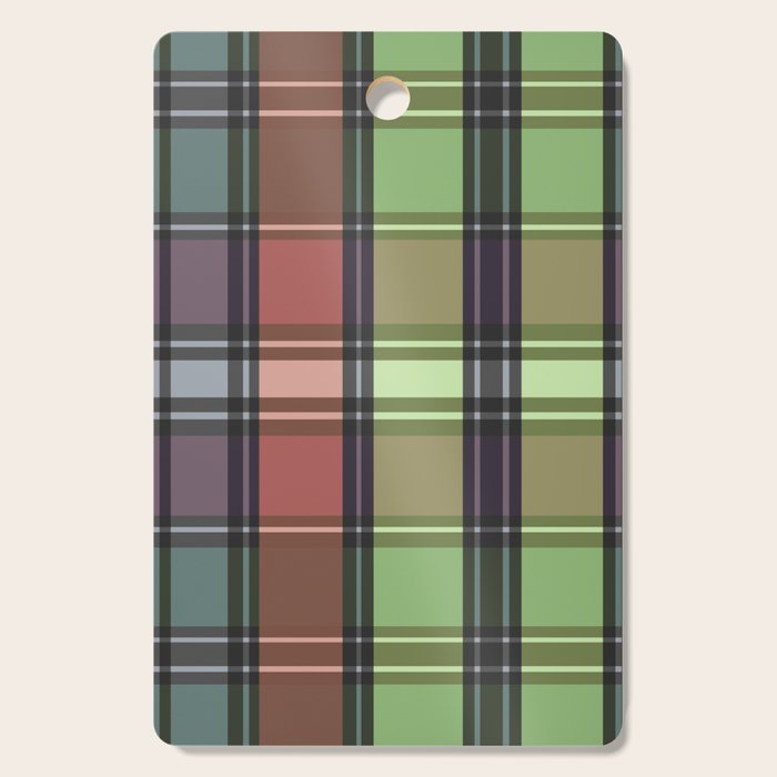 Fusion Colorful Toned Grids C Cutting Board Gallery Image 1