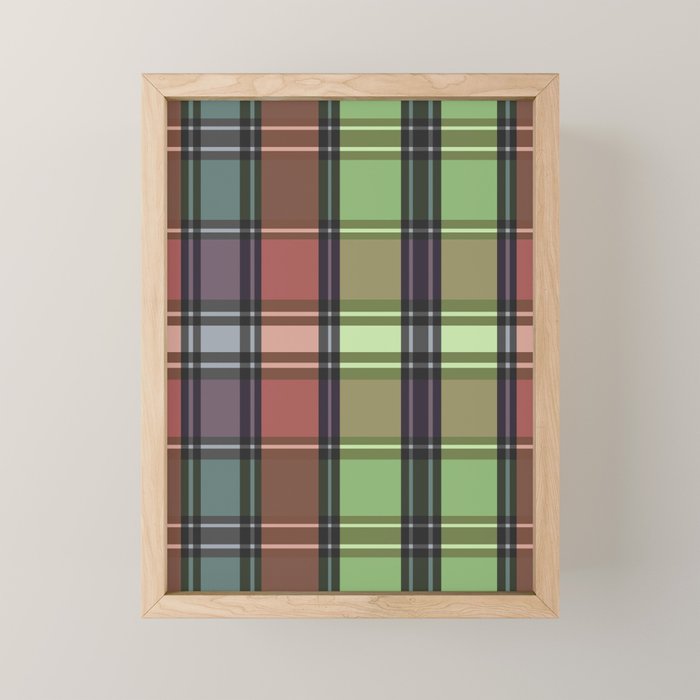 Fusion Colorful Toned Grids C Mini Art Print Gallery Image 1