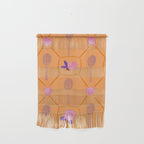 Tennis Rackets & Roses in Peach & Orange Wall Hanging Gallery Image 1