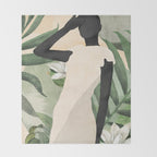 Tropical Girl 20 Throw Blanket Gallery Image 2