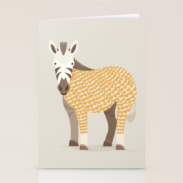 Whimsical Zebra Stationery Card Gallery Image 2