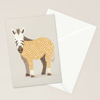 Whimsical Zebra Stationery Card Gallery Image 2