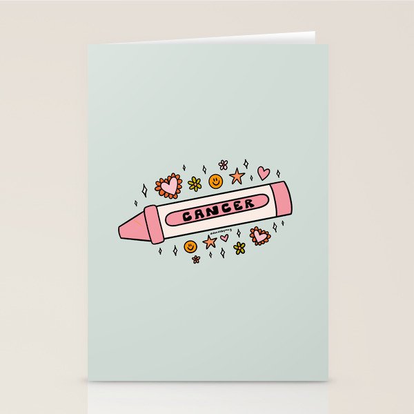 Cancer Crayon Stationery Card Gallery Image 2