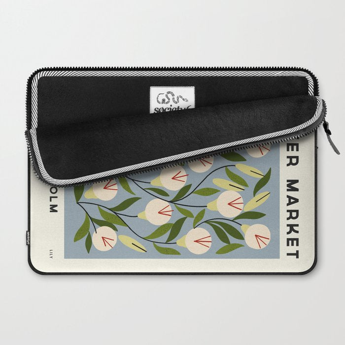 Flower Market No. 5 Laptop Sleeve Gallery Image 2