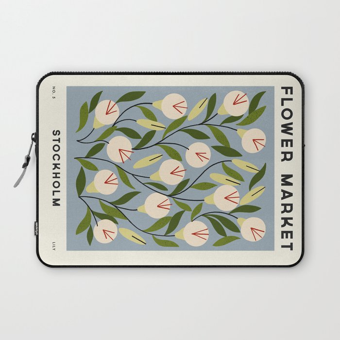 Flower Market No. 5 Laptop Sleeve Gallery Image 1