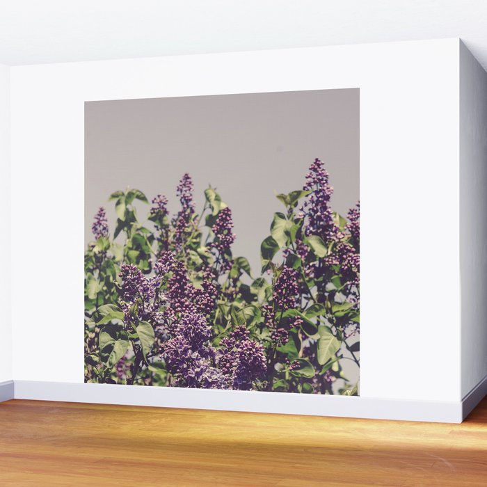 Wild Lilacs - spring floral nature photograph Wall Mural Gallery Image 2
