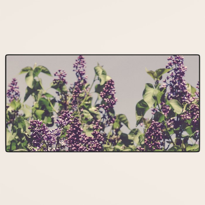 Wild Lilacs - spring floral nature photograph Desk Mat Gallery Image 3
