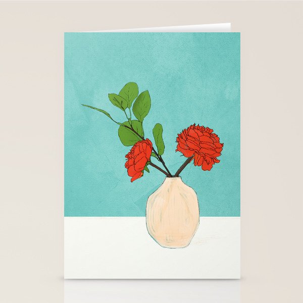 Thought of you Blue Stationery Card Gallery Image 2