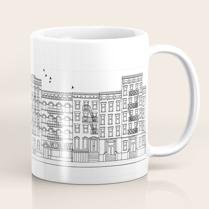 New York Hand Drawn Illustration Coffee Mug Gallery Image 1