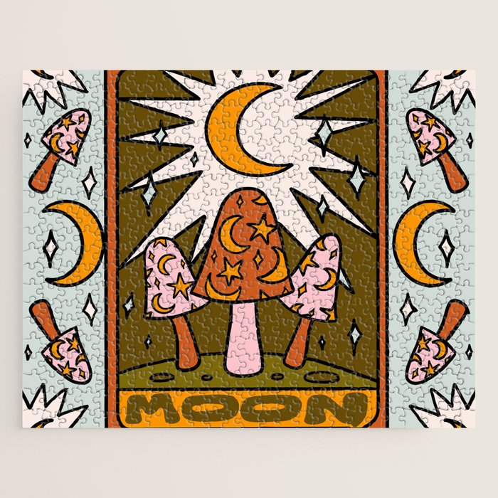 18. Moon Tarot Mushroom Jigsaw Puzzle Gallery Image 1