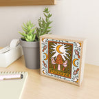 18. Moon Tarot Mushroom Mini Art Print Gallery Image 2