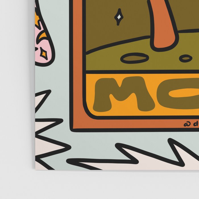 18. Moon Tarot Mushroom Poster Gallery Image 3