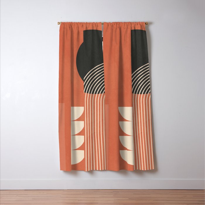 Abstract Geometric Shapes 109 Window Curtain Gallery Image 3