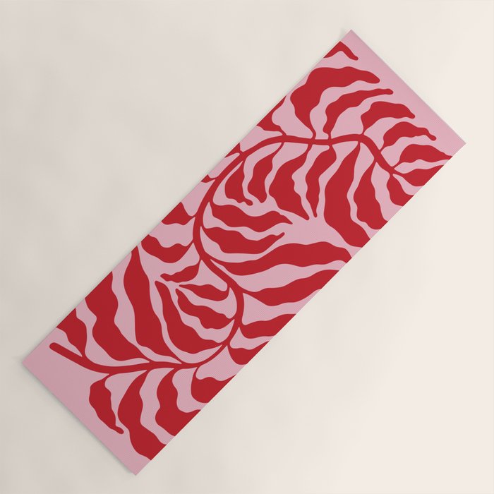 Wild Ferns: Wine Edition Yoga Mat Gallery Image 1